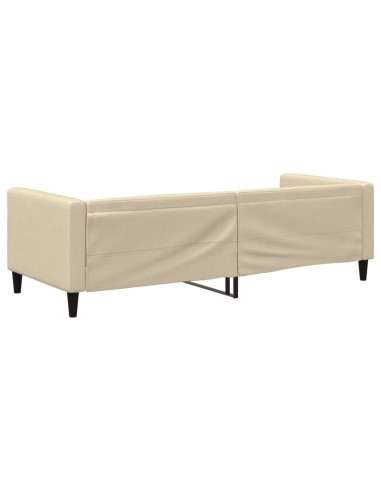 Letto da Giorno Crema 80x200 cm in Tessuto