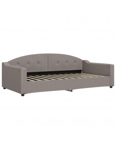 Letto da Giorno Tortora 100x200 cm in Tessuto 2