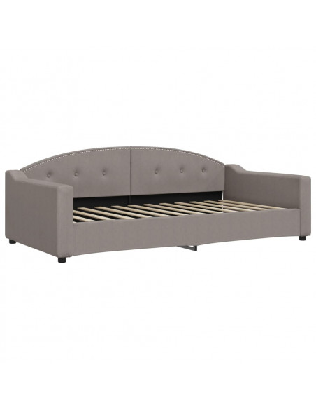 Letto da Giorno Tortora 100x200 cm in Tessuto