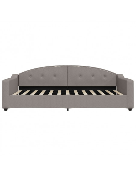 Letto da Giorno Tortora 100x200 cm in Tessuto