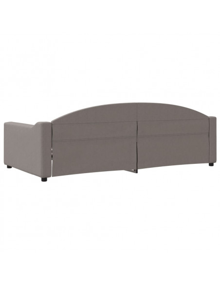 Letto da Giorno Tortora 100x200 cm in Tessuto