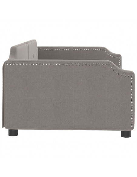 Letto da Giorno Tortora 100x200 cm in Tessuto