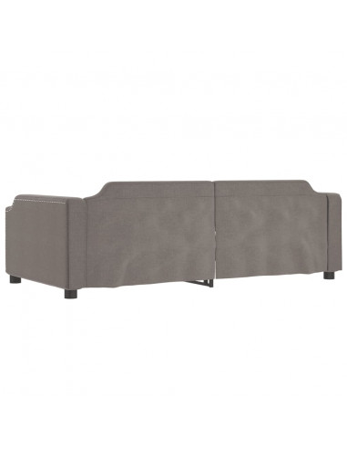 Letto da Giorno Tortora 100x200 cm in Tessuto