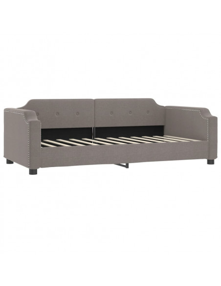 Letto da Giorno Tortora 80x200 cm in Tessuto