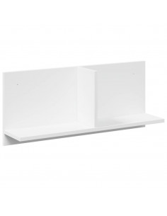 Mobile a Parete 70x16,5x30 cm Bianco in Legno Multistrato 2