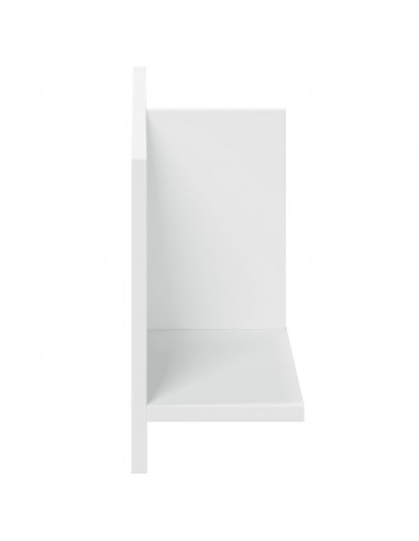 Mobile a Parete 70x16,5x30 cm Bianco in Legno Multistrato