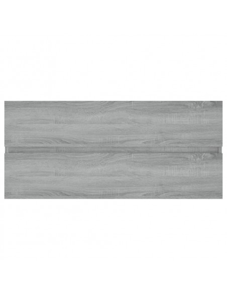 Mobile Lavabo Grigio Sonoma 100x38,5x45 cm in Legno Multistrato