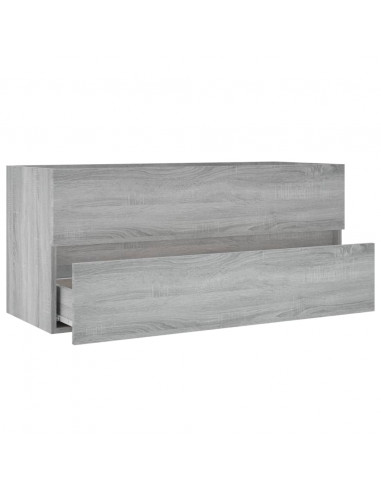 Mobile Lavabo Grigio Sonoma 100x38,5x45 cm in Legno Multistrato