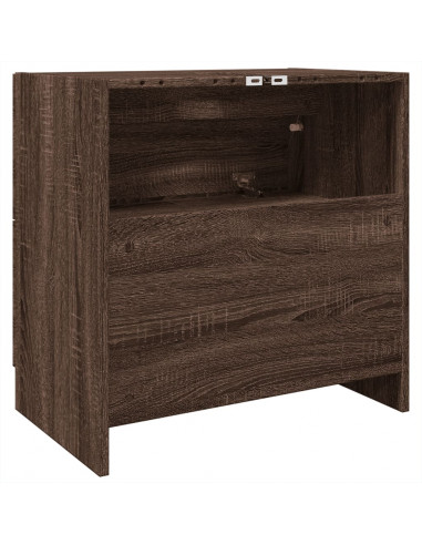 Mobile Lavabo Rovere Marrone 59x37x59 cm in Truciolare