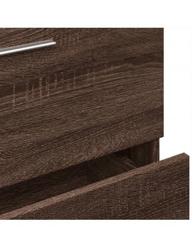 Mobile Lavabo Rovere Marrone 59x37x59 cm in Truciolare