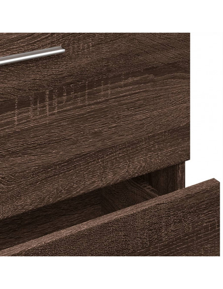 Mobile Lavabo Rovere Marrone 59x37x59 cm in Truciolare