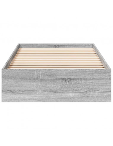 Giroletto Cassetti Grigio Sonoma 90x190 cm Legno Multistrato