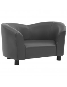 Divano per Cani Grigio 67x41x39 cm in Similpelle 2