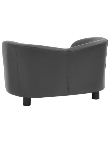 Divano per Cani Grigio 67x41x39 cm in Similpelle