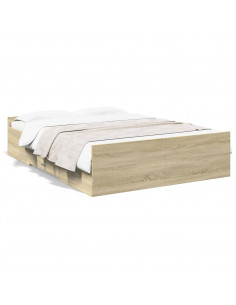 Giroletto Cassetti Rovere Sonoma 120x190 cm Legno Multistrato 2