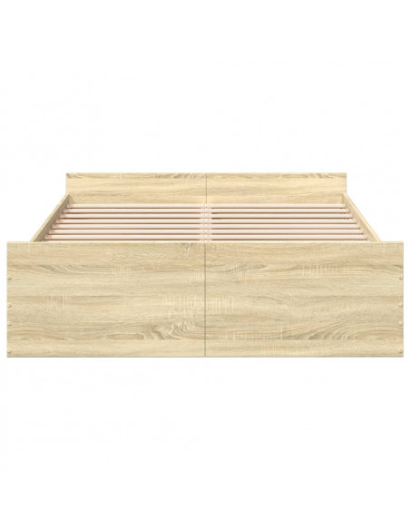 Giroletto Cassetti Rovere Sonoma 120x190 cm Legno Multistrato