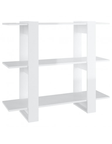 Libreria/Divisorio Bianco Lucido 100x30x87 cm