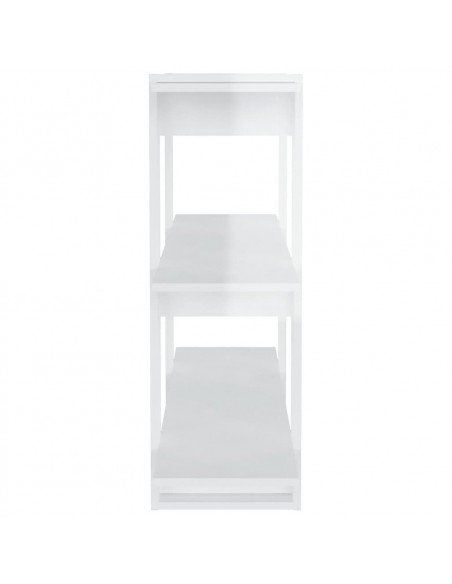 Libreria/Divisorio Bianco Lucido 100x30x87 cm