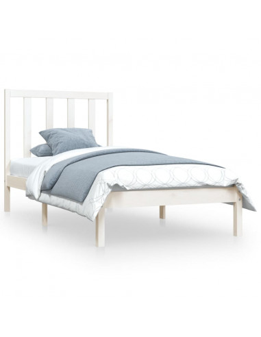 Giroletto in Legno Massello Bianco 75x190 cm Small Single