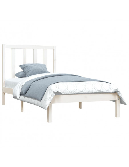 Giroletto in Legno Massello Bianco 75x190 cm Small Single