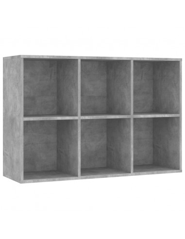Libreria/Credenza Grigio Cemento 66x30x98 cm Legno Multistrato