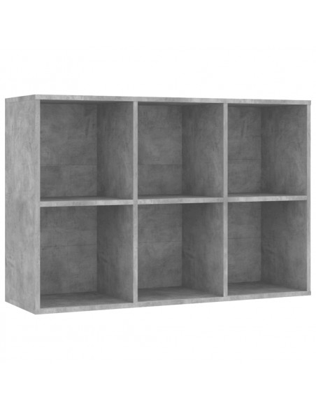 Libreria/Credenza Grigio Cemento 66x30x98 cm Legno Multistrato