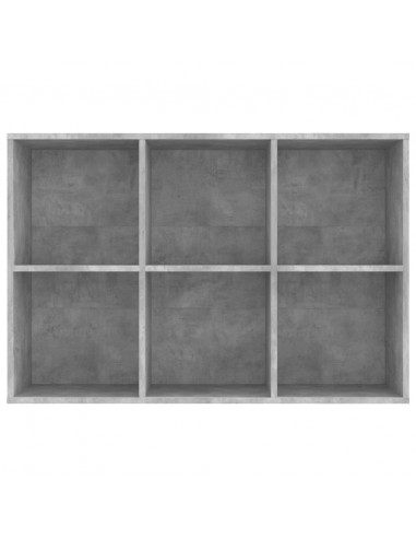 Libreria/Credenza Grigio Cemento 66x30x98 cm Legno Multistrato