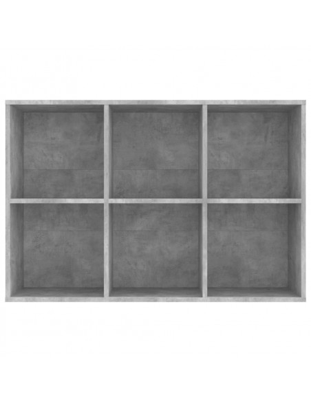 Libreria/Credenza Grigio Cemento 66x30x98 cm Legno Multistrato