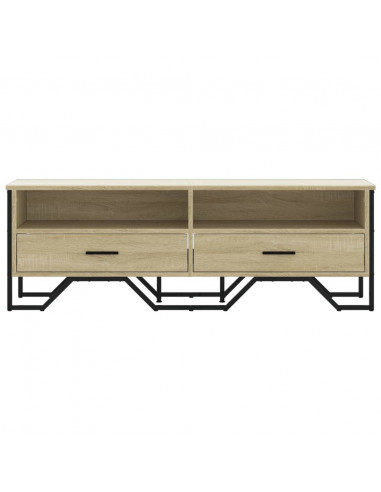 Mobile TV Rovere Sonoma 122x34x41 cm in Legno Multistrato