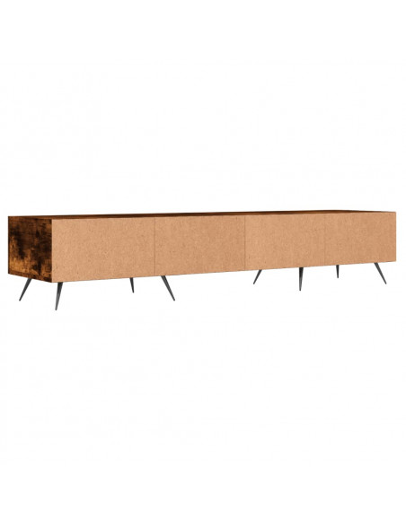 Mobile Porta TV Rovere Fumo 150x36x30 cm in Legno Multistrato