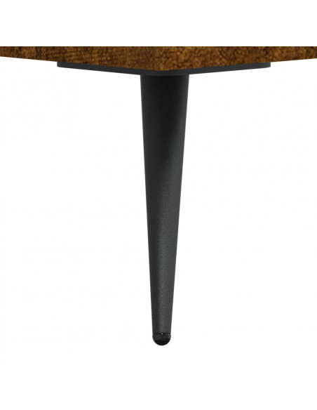 Mobile Porta TV Rovere Fumo 150x36x30 cm in Legno Multistrato