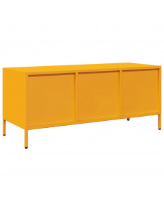 Mobile TV Giallo Senape 101,5x39x43,5 cm in Acciaio 2