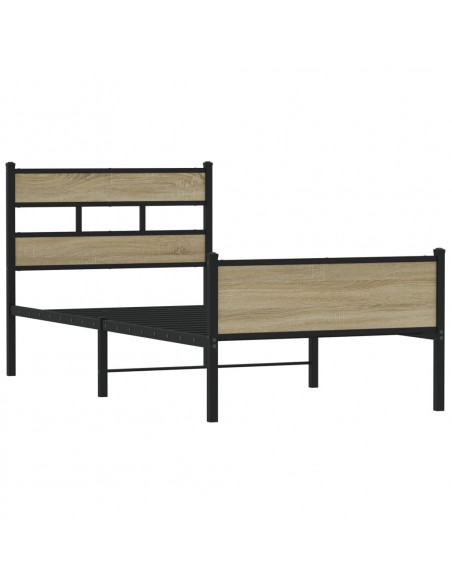 Giroletto senza Materasso Rovere Sonoma 90x200 cm in Truciolato