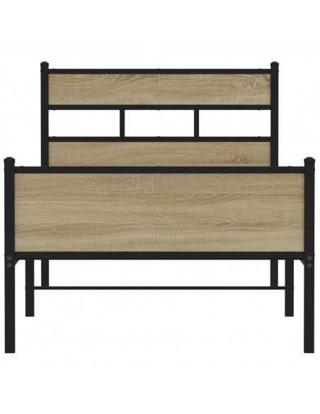 Giroletto senza Materasso Rovere Sonoma 90x200 cm in Truciolato