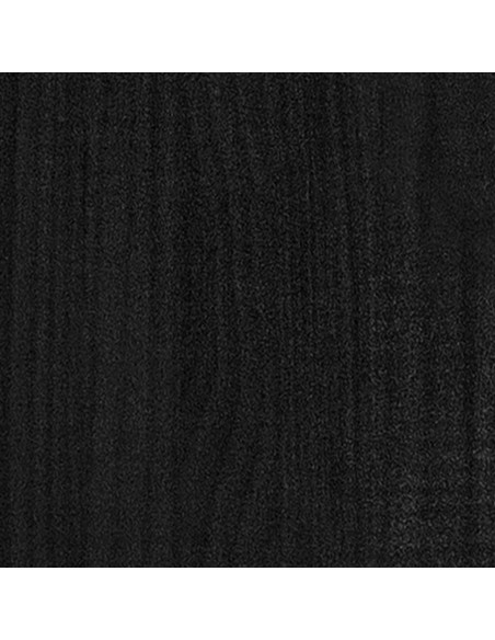 Giroletto in Legno Massello Nero 75x190 cm Small Single