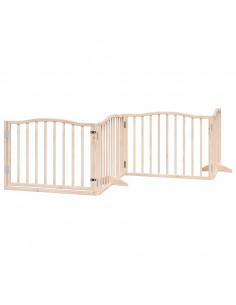 Cancello per Cani Porta Pieghevole 8 Pannelli 640 cm in Pioppo 2