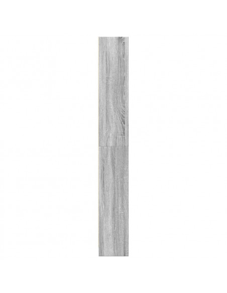 Libreria Grigio Sonoma 80x24x176 cm in Legno Multistrato