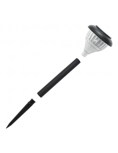 Luci Solari per Percorsi con Picchetti 4 pz Bianco Caldo ed RGB