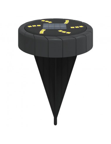Luci Solari da Terra con Picchetti da Esterno 4pz Bianco Caldo