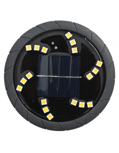 Luci Solari da Terra con Picchetti da Esterno 4pz Bianco Caldo