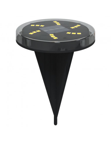 Luci Solari da Terra con Picchetti da Esterno 4pz Bianco Caldo