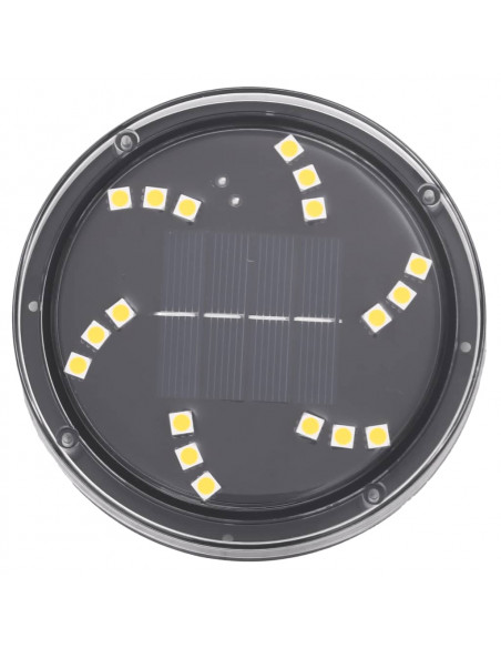 Luci Solari da Terra con Picchetti da Esterno 4pz Bianco Caldo