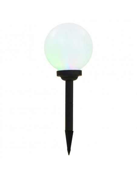 Lampade Solari da Esterni Sferiche 3 pz LED RGB 20 cm