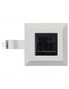 Lampade Solari da Esterni 6 pz a LED Quadrate 12 cm Bianco 2