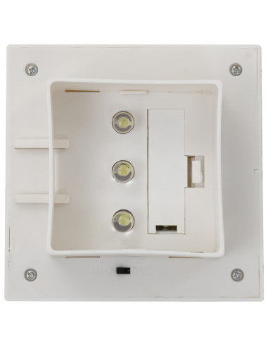 Lampade Solari da Esterni 6 pz a LED Quadrate 12 cm Bianco