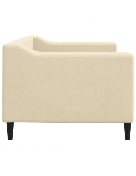 Letto da Giorno Crema 80x200 cm in Tessuto