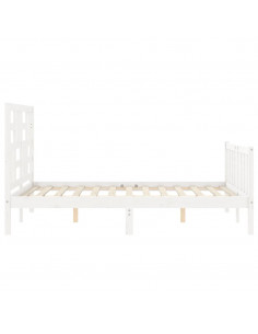 Giroletto con Testiera Bianco Small Double Legno Massello 2