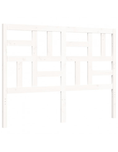 Giroletto con Testiera Bianco Small Double Legno Massello