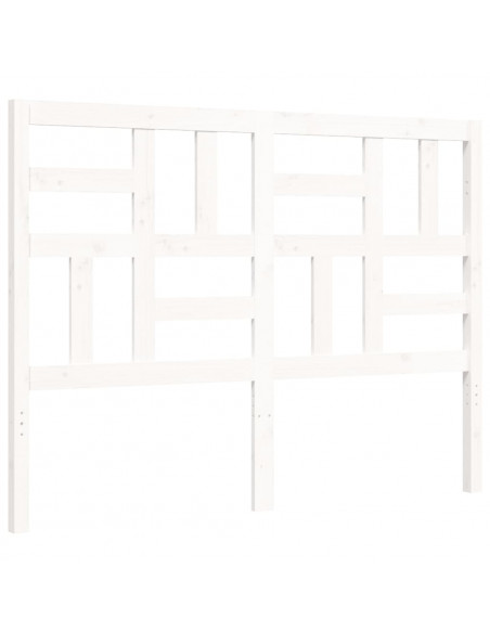Giroletto con Testiera Bianco Small Double Legno Massello