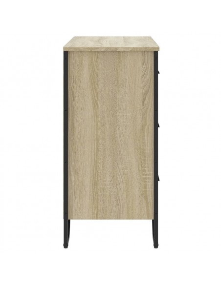 Cassettiera Rovere Sonoma 91x35,5x74,5 cm in Truciolato